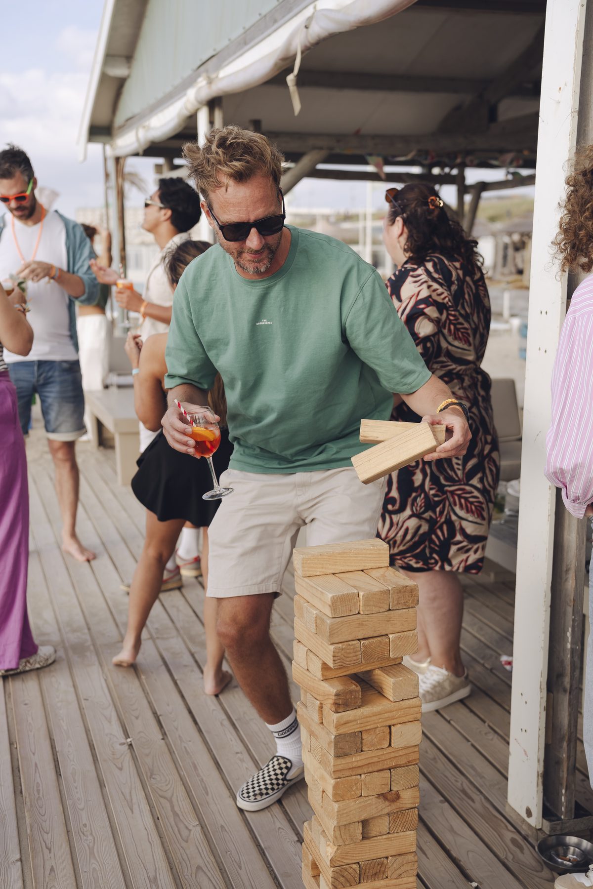 The team at our summer beach party
