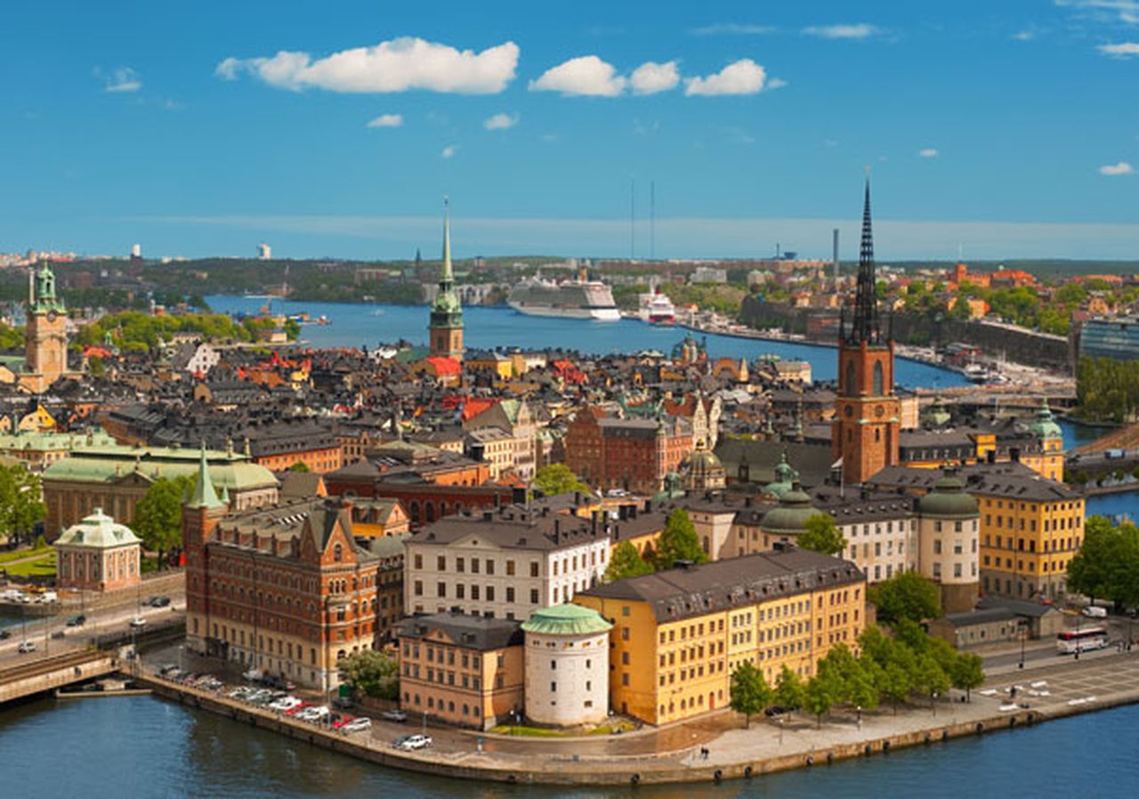 View over Stockholm's Old Town (Gamla Stan)